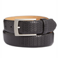 Tasso Elba Men's Braided Leather Belt Black Size 34 Reg
