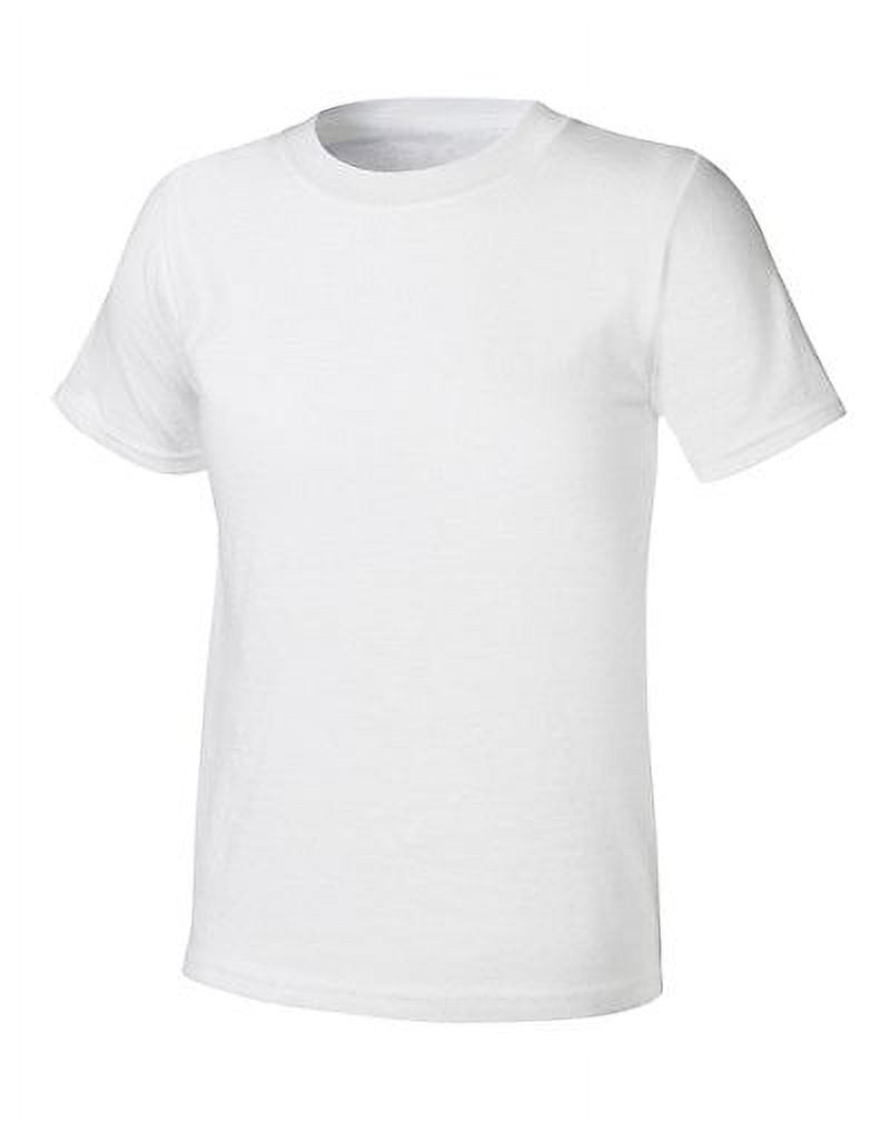 Boys' Hanes Ultimate Comfort Crewneck Undershirt 5-Pack White Size XS