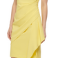 Vince Camuto Women's Sleeveless Halter Dress Yellow Size 2 Petite