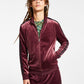 INC International Concepts Men's Velour Sweatshirt Track Jacket Red Size X-Small