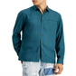 INC Mens Toby Lyocell Woven Button-Down Shirt Blue Size XS
