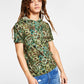INC Mens Snake Hooded Print T-Shirt Green Size TBD