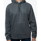 Lazer Mens Polar Fleece Pullover Hoodie Gray Size XL