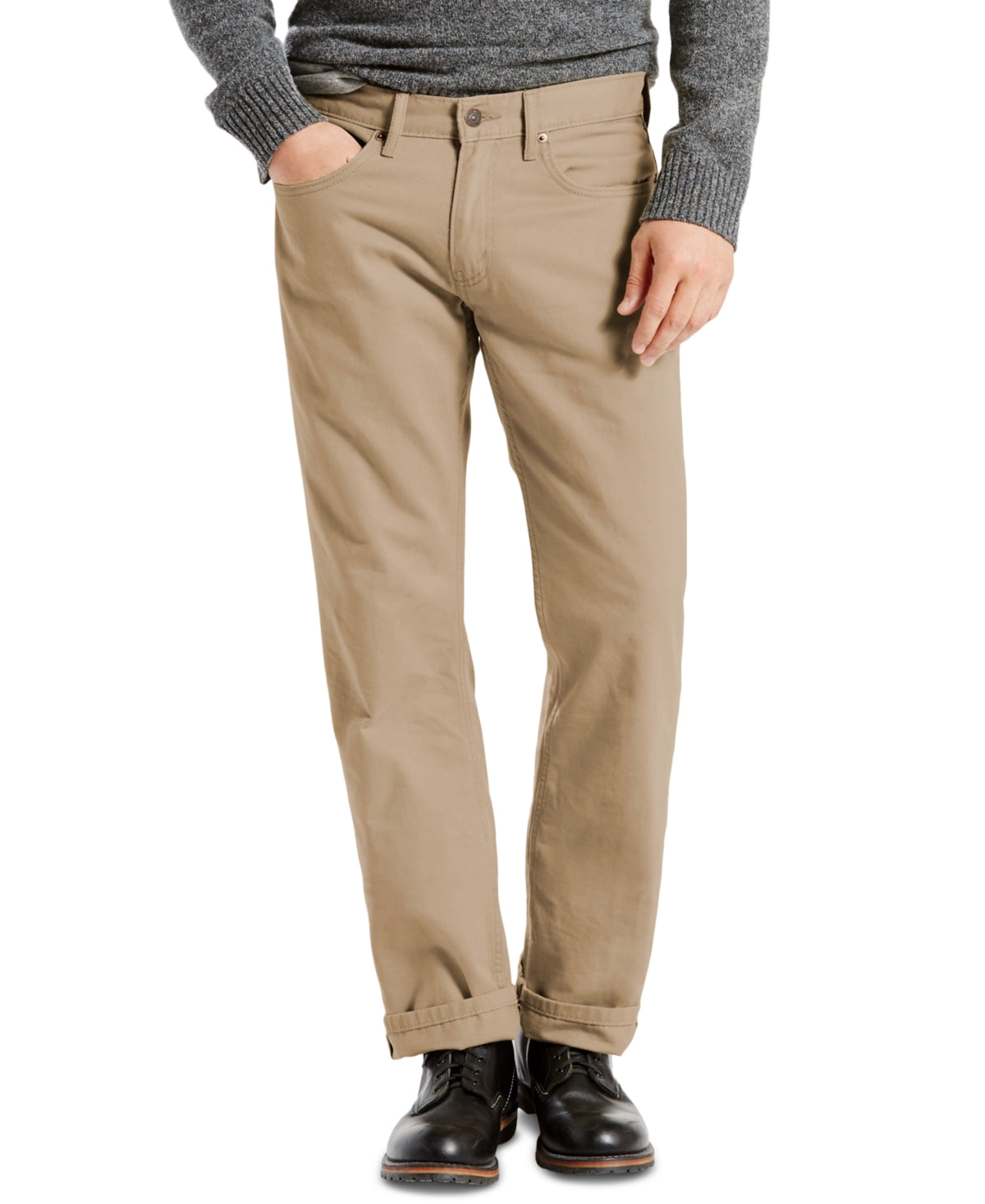 Levis Mens 559 Relaxed Straight Jean Regular Khaki Size 34W x 30L