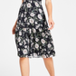 Bar Iii Women's Floral-Print Cutout Dress Black Size XL
