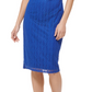 Guess Womens Mesh Midi Sheath Dress Blue Size 4
