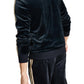 INC Mens Velour Sweatshirt Track Jacket Black Size XS