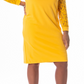 Kasper Women's Lacey Lace Sleeve Sheath Dress Yellow Size Medium