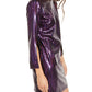 Trina Turk Womens 3/4 Sleeve Short Sheath Cocktail Dress Purple Size 2