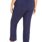 Karen Scott Women's Warm Up Pants Blue Size  0X