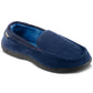 Isotoner Men's Jared Moc-Toe Memory Foam Slippers Blue Size M