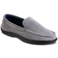 Isotoner Men's Jared Moc-Toe Memory Foam Slippers Gray Size L