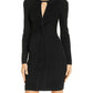 GUESS Women's Twist Front Whipstitch Sweaterdress Black Size X-Small