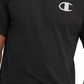 Champion Men's Classic Logo Graphic Crewneck T-Shirt Black Size Small