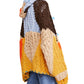 Free People Women's Perfectly Patched Hooded Cardigan Yellow Size Medium