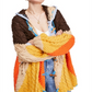 Free People Women's Perfectly Patched Hooded Cardigan Yellow Size Medium