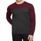 Calvin Klein Men's Merino Colorblock Sweater Red Size X-Small