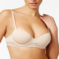 DKNY Lace-Trim Balconette Bra DK400 Cashmere- Nude 01 Size 32D
