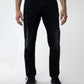 Lazer Men's Denim Mid Rise Straight Leg Jeans Black Size 36X30
