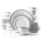 Mikasa Platinum Crown 40-Pc. Service For 8 White