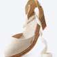 Sagaro Canvas Espadrille Wedges