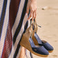 Satuna Canvas Espadrille Wedges