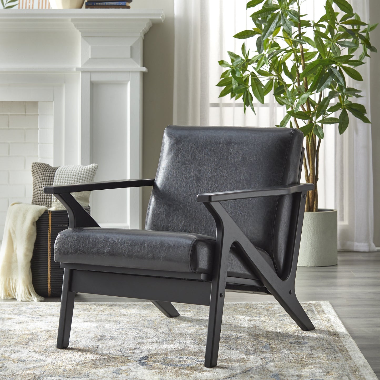 Simple Living Bianca Midcentury Modern Wood Chair
