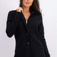 Charter Club Women's Sweater Blazer Jacket Black Size XX Large