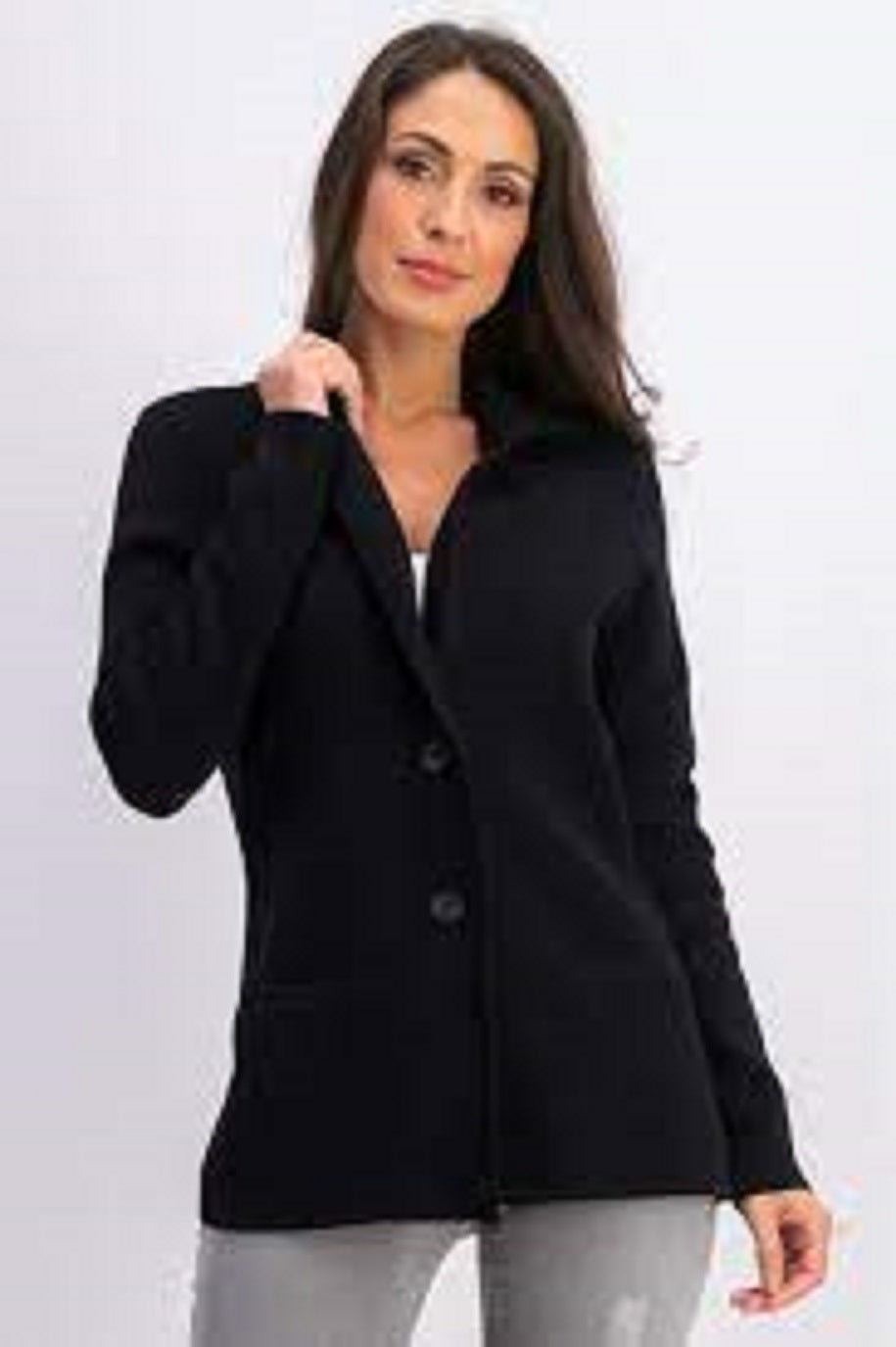 Charter Club Women's Sweater Blazer Jacket Black Size XX Large