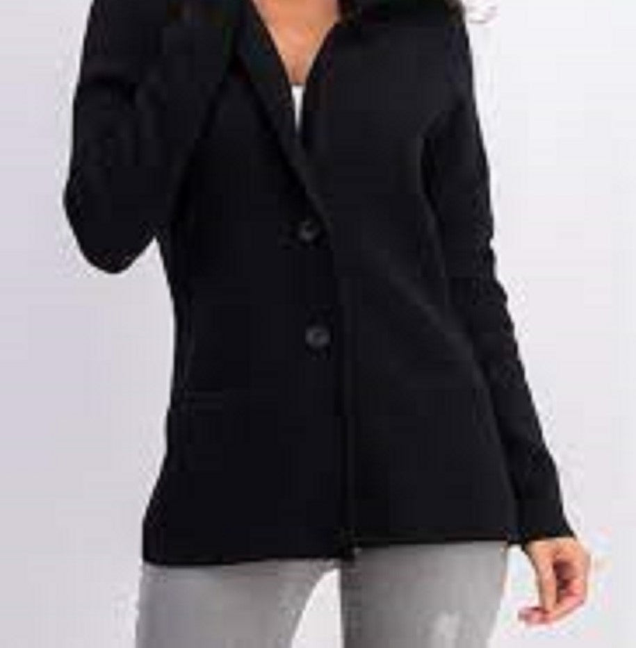 Charter Club Women's Sweater Blazer Jacket Black Size XX Large