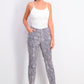 INC International Concepts Women's Incessential Leopard-Print Curvy-Fit Skinny Jeans Blue Size 8