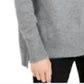 Bar III Women's Becca Tilley XTurtleneck High-Low Sweater Charcoal - Size X-Small