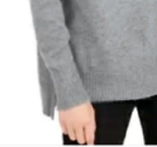 Bar III Women's Becca Tilley XTurtleneck High-Low Sweater Charcoal - Size X-Small