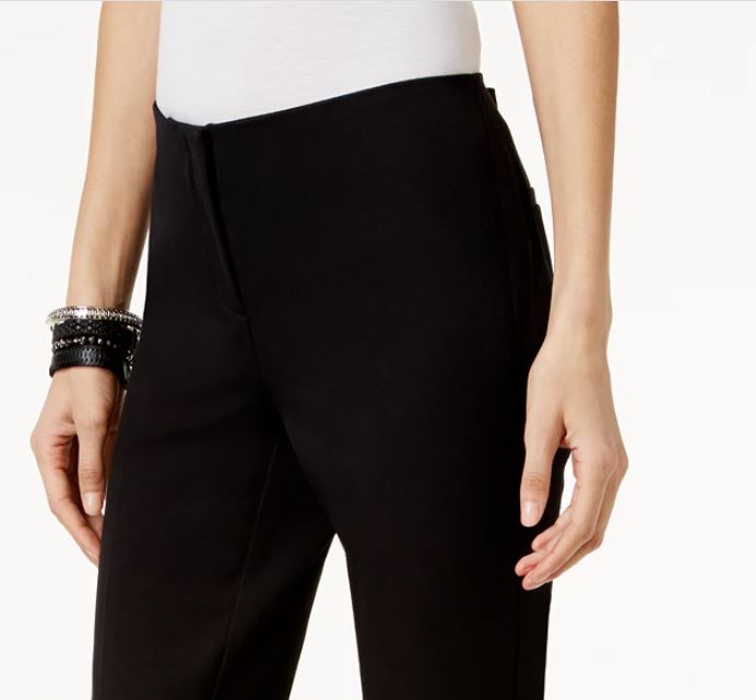 Alfani Women's Cropped Pants Black Size 6 Petite