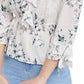 American Rag Juniors' Ruffled-Neck Tie-Sleeve Top Gray Size Large