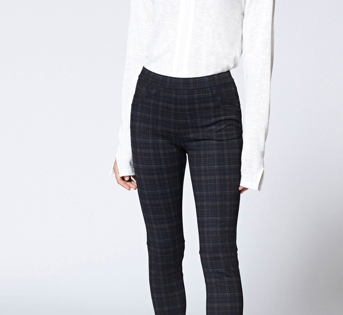 Sanctuary Women's Grease Plaid Leggings Black Size Extra Small