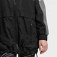 DKNY Women's Sport Colorblocked Reflective Windbreaker Black Size Large