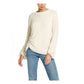 Weatherproof Vintage Women's Balloon Sleeve Ruched Sweater White Size Medium