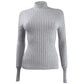 Hooked Up By Iot Juniors' Rib-Knit Mock-Turtleneck Sweater Gray Size Medium