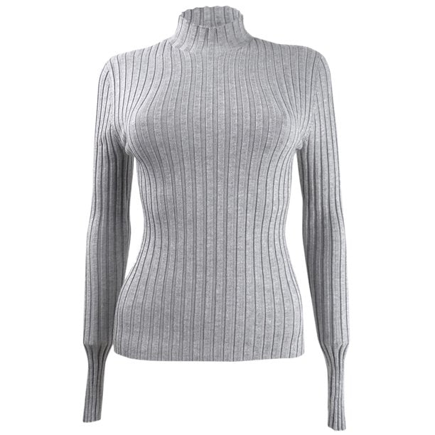 Hooked Up By Iot Juniors' Rib-Knit Mock-Turtleneck Sweater Gray Size Medium