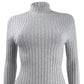 Hooked Up By Iot Juniors' Rib-Knit Mock-Turtleneck Sweater Gray Size Medium