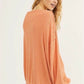 Free People Women's Main Squeeze Hacci Sweater Orange Size X-Small