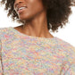 Ultra Flirt Junior's Rainbow Popcorn Sweater Grey Size X-Large