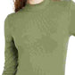 Self Esteem Junior's Mock Neck Bodysuit Green Size X-Small