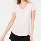 Maison Jules Women's V-Neck Patch-Pocket T-Shirt White Size X-Large