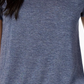 Maison Jules Women's Scoop-Neck T-Shirt Dark Blue Size Small