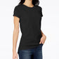 Maison Jules Women's High-Low T-Shirt Black Size Large