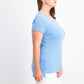 Maison Jules Women's High-Low T-Shirt Blue Size Large