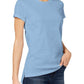 Maison Jules Women's High-Low T-Shirt Blue Size Small