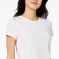 Maison Jules Women's High-Low T-Shirt White Size Large